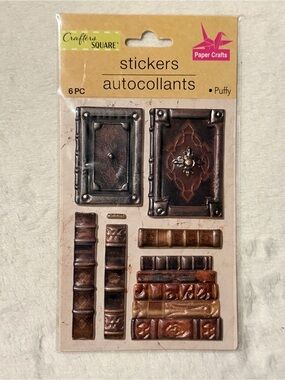 💜 Crafters Square Puffy Antique Book Spines - Discontinued